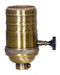 SATCO/NUVO Regular Antique Brass 3-Way Cast Brass Socket (80-2209)