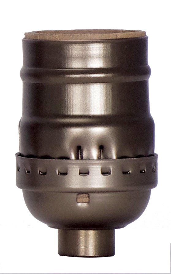 SATCO/NUVO 80-2250 Short Keyless Socket Antique Brass — Lighting Supply