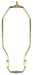 SATCO/NUVO Light Duty Harp Polished Brass Finish 9 Inch Height 1/8 IP Saddle 1/4-27 Thread 125 Carton (90-221)