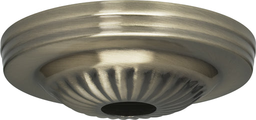 SATCO/NUVO Ribbed Canopy Only Antique Brass Finish 5 Inch Diameter 1-1/16 Inch Center Hole (90-1683)