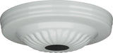 SATCO/NUVO Ribbed Canopy Only White Finish 5 Inch Diameter 1-1/16 Inch Center Hole (90-1685)