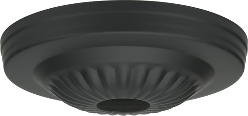 SATCO/NUVO Ribbed Canopy Only Black Finish 5 Inch Diameter 1-1/16 Inch Center Hole (90-1686)