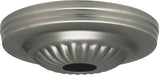 SATCO/NUVO Ribbed Canopy Only Brushed Pewter Finish 5 Inch Diameter 1-1/16 Inch Center Hole (90-1845)
