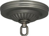 SATCO/NUVO Ribbed Canopy Kit Brushed Pewter Finish 5 Inch Diameter 1-1/16 Inch Center Hole Includes Hardware 25 Pounds Maximum (90-1847)
