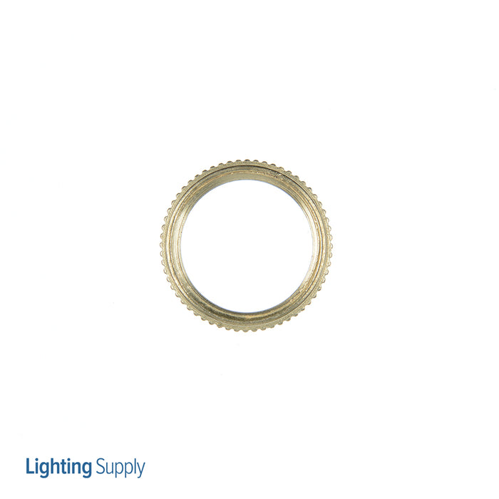 SATCO/NUVO Ring For Threaded And Candelabra Sockets 1 Inch Outer Diameter 3/4 Inch Inner Diameter 13/16 Inch Thread Size 20 TPI Brass Finish (80-1485)