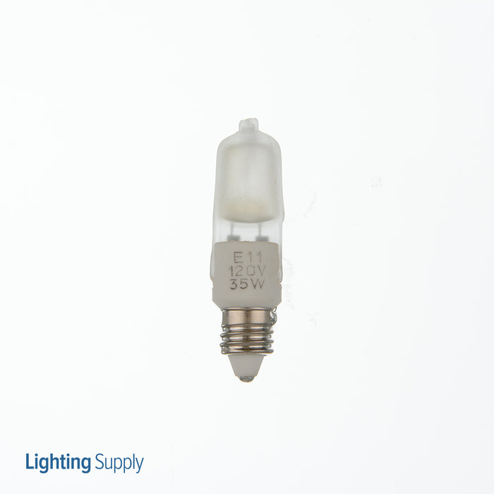 SATCO/NUVO 35Q/FR/MC 35W Halogen T4 Frosted 2000 Hours 342Lm Miniature Candelabra Base 120V 2900K (S1913)