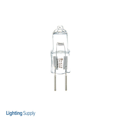 SATCO/NUVO 50T4/CL/24V 50W Halogen T4 Clear 2000 Hours 900Lm Bi-Pin Gy6.35 Base 24V 2900K (S1987)