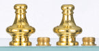 SATCO/NUVO Pyramid Knob 2 Inch Brass Finish (S70-131)