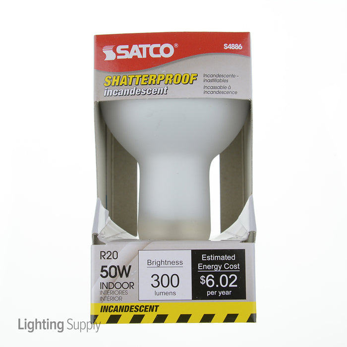 SATCO/NUVO 50R20/GRO 50W R20 Incandescent Grow 2000 Hours Medium Base 120V (S2850)