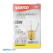 SATCO/NUVO 25S11/N 25W S11 Incandescent Clear 1500 Hours 210Lm Intermediate Base 2700K (S3630)
