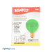 SATCO/NUVO 10G12 1/2/G 10W G12 1/2 Incandescent Transparent Green 1500 Hours Candelabra Base 120V (S3835)
