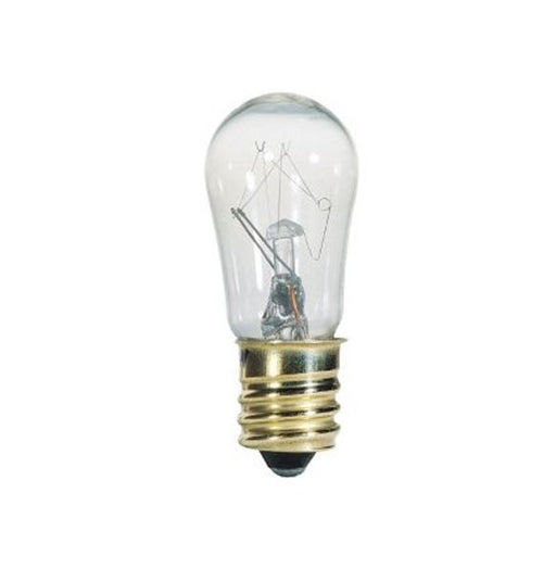 SATCO/NUVO 3S6/5 3W S6 Incandescent Clear 1500 Hours 10Lm Candelabra Base 130V 2700K (S4567)