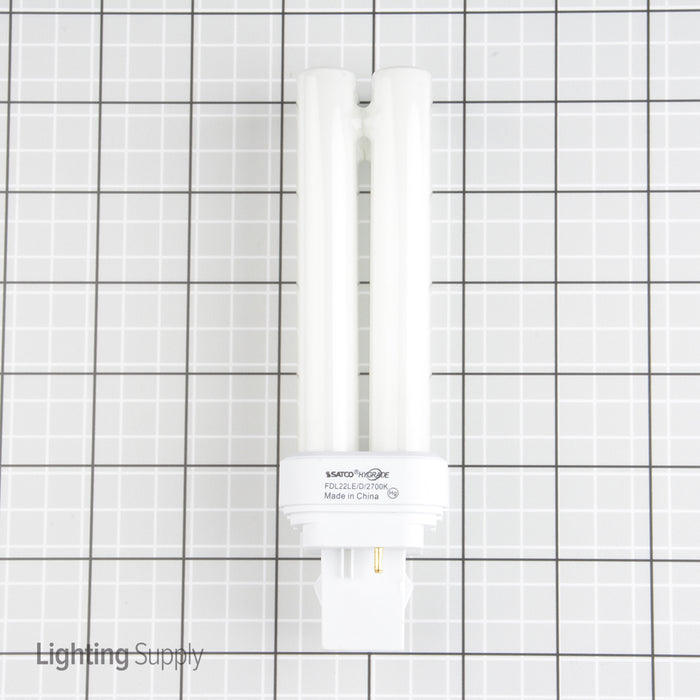 SATCO/NUVO FDL22LE/D/PLC 15MM 22W Pin-Based Compact Fluorescent 2700K 84 CRI GX32D-2 Base (S6020)