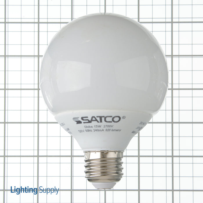 SATCO/NUVO 15G25/27 15W G25 Compact Fluorescent 2700K 82 CRI Medium Base 120V (S7304)