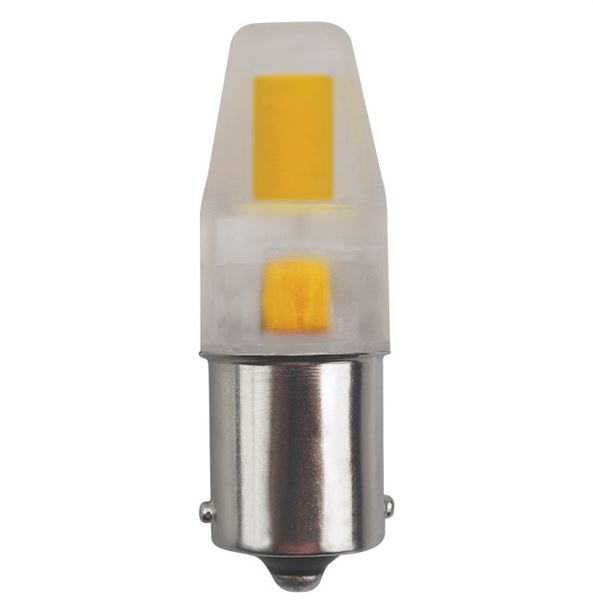 SATCO/NUVO LED/3W/BA15S/CL/5K/12V 3W LED 5000K Clear S.C Bayonet Base 12V (S8689)