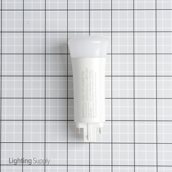 SATCO/NUVO 9WPLV/LED/850/DR/4P 9W LED PL 4-Pin 5000K 1000Lm G24Q Base 50000 Hours 120 Degree Beam Spread Type A Ballast Dependent (S29861)