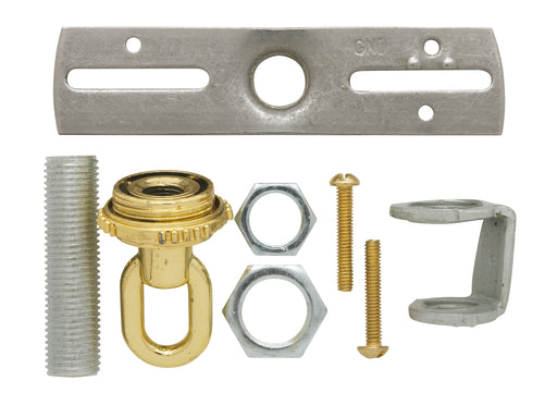 SATCO/NUVO Screw Collar Loop Parts Bag Brass Finish (90-1692)