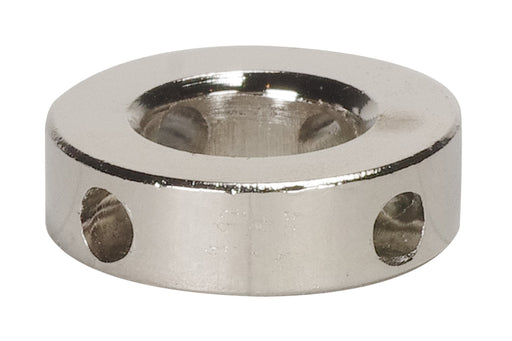 SATCO/NUVO Shade Rings 10 Gauge 3/4 Inch Diameter 3 Hole Nickel Plated (90-2533)