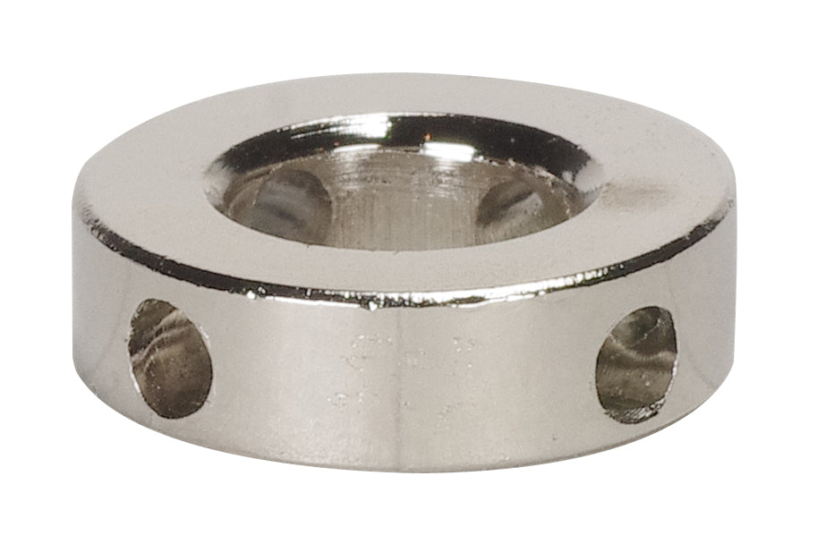 SATCO/NUVO Shade Rings 10 Gauge 3/4 Inch Diameter 4 Hole Nickel Plated (90-2534)