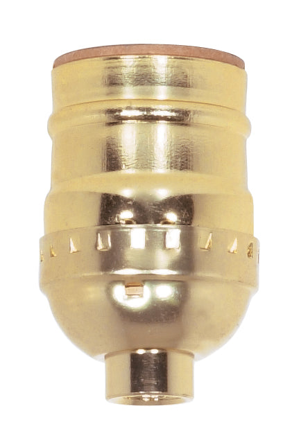 SATCO/NUVO 80-1010 Short Keyless Socket 1/8 IPS Aluminum Brite Gilt ...