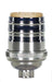 SATCO/NUVO Short Keyless Socket 1/8 IPS 4 Piece Stamped Solid Brass Polished Nickel Finish 660W 250V (80-1055)