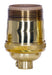 SATCO/NUVO Short Keyless Socket 1/8 IPS 4 Piece Stamped Solid Brass Polished Brass Finish 660W 250V Uno Thread (80-1056)
