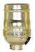 SATCO/NUVO Short Keyless Socket With Side Outlet 1/8 IPS Aluminum Brite Gilt Finish 660W 250V (80-1753)