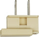 SATCO/NUVO Slide Plug Polarized 18/2-Spt-1 8A-125V Ivory Finish (90-716)