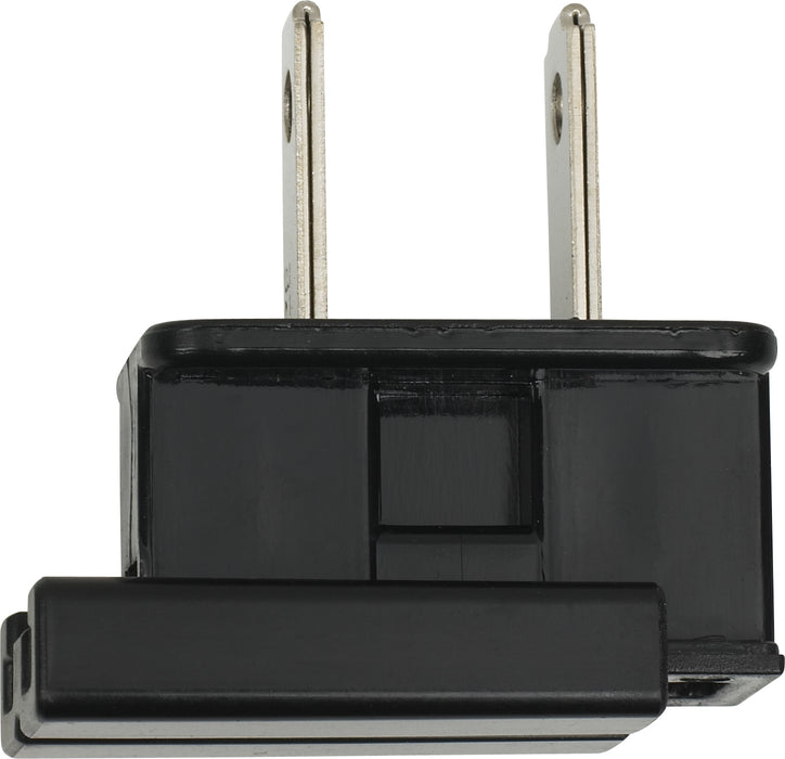 SATCO/NUVO Slide Plug Polarized 18/2-Spt-1 8A-125V Black Finish (90-719)