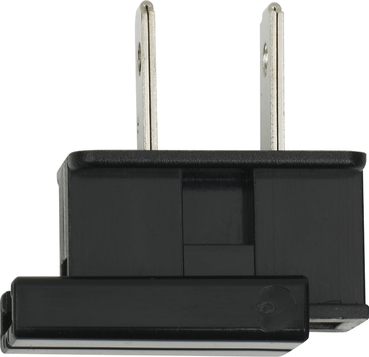 SATCO/NUVO Slide Plug Polarized 18/2-Spt-2 8A-125V Black Finish (90-697)