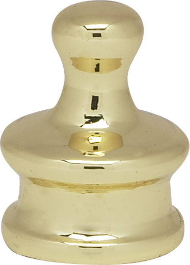 SATCO/NUVO Small Pyramid Knob 3/4 Inch Height 1/8 IP Polished Brass Finish (90-959)