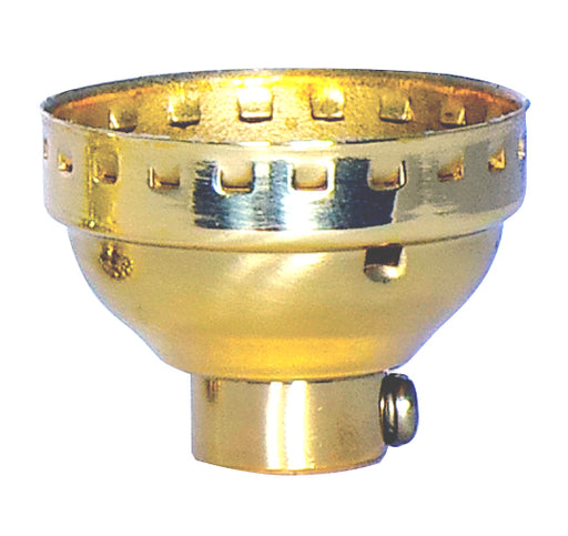 SATCO/NUVO 3 Piece Solid Brass Cap With Paper Liner Polished Brass Finish 1/8 IP With Set Screw (80-1287)