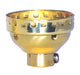 SATCO/NUVO 3 Piece Solid Brass Cap With Paper Liner Polished Brass Finish 1/8 IP With Set Screw (80-1287)