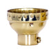 SATCO/NUVO 3 Piece Solid Brass Cap With Paper Liner Polished Brass Finish 1/4 IP With Set Screw (80-1289)