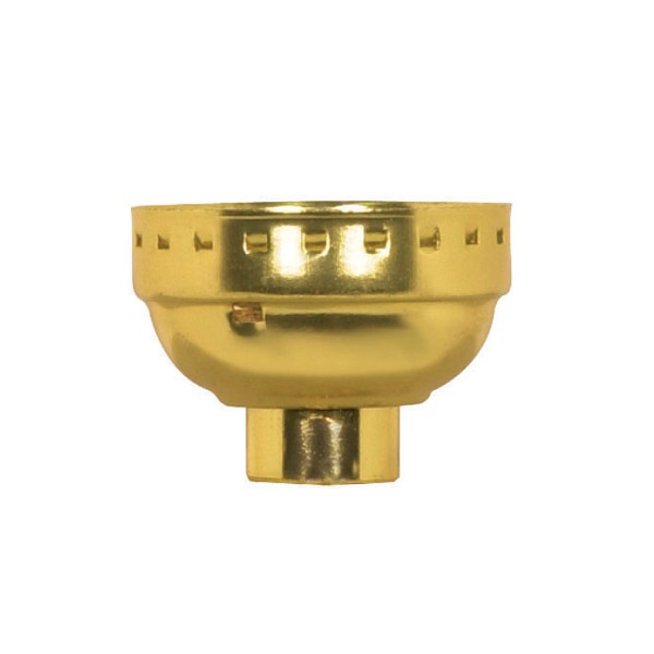 SATCO/NUVO 3 Piece Solid Brass Cap With Paper Liner Polished Nickel Finish 1/8 IP Less Set Screw (80-1350)