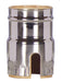 SATCO/NUVO 3 Piece Solid Brass Shell With Paper Liner Push Thru Polished Nickel Finish (80-1468)