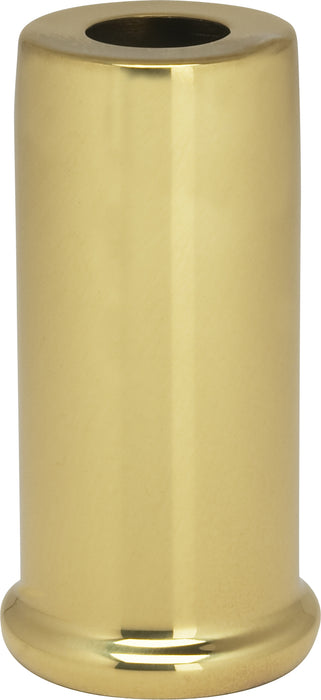 SATCO/NUVO Solid Brass Spacer 7/16 Inch Hole 2 Inch Height 7/8 Inch Diameter 1 Inch Base Diameter Polished And Lacquered (90-2221)