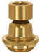 SATCO/NUVO Solid Brass Large Hang Straight Swivel 1/4 F Top And Bottom 1-1/16 Inch Ring Nut To Seat 1-1/2 Inch Height Unfinished (90-2336)