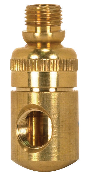 SATCO/NUVO Solid Brass Side Swivel 1/8 M X 1/8 F 1-3/4 Inch Height Unfinished (90-2334)