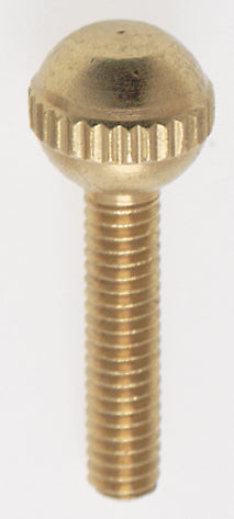 SATCO/NUVO Solid Brass Thumb Screw Burnished And Lacquered 8/32 Ball Head 3/4 Inch Length (90-038)