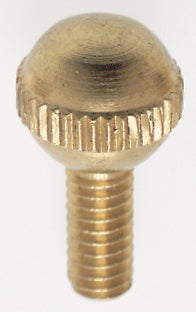 SATCO/NUVO Solid Brass Thumb Screw Burnished And Lacquered 8/32 Ball Head 3/8 Inch Length (90-035)