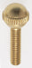 SATCO/NUVO Solid Brass Thumb Screw Burnished And Lacquered 8/32 Ball Head 5/8 Inch Length (90-037)
