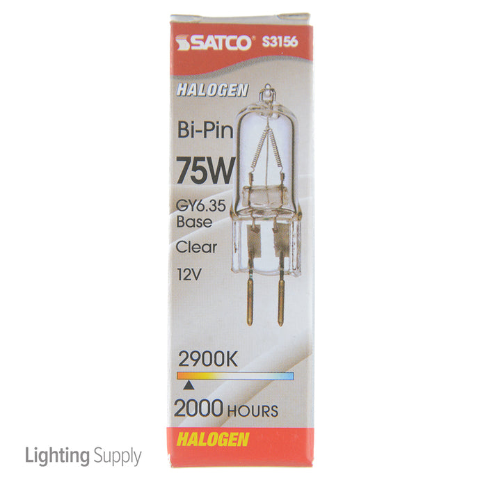 SATCO/NUVO 75T4/CL 75W Halogen T4 Clear 2000 Hours 1350Lm Bi-Pin Gy6.35 Base 12V 2900K (S3156)