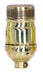 SATCO/NUVO Standard Keyless Socket 1/8 IPS 3 Piece Stamped Solid Brass Polished Brass Finish 660W 250V (80-1446)