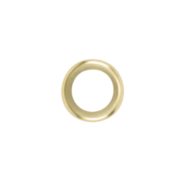 SATCO/NUVO Steel Check Ring Curled Edge 1/4 IP Slip Brass Plated Finish 1-1/2 Inch Diameter (90-2091)