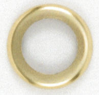 SATCO/NUVO Steel Check Ring Curled Edge 1/4 IP Slip Brass Plated Finish 1-1/4 Inch Diameter (90-473)