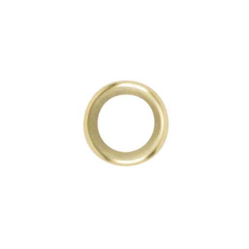 SATCO/NUVO Steel Check Ring Curled Edge 1/4 IP Slip Brass Plated Finish 1-3/4 Inch Diameter (90-2075)
