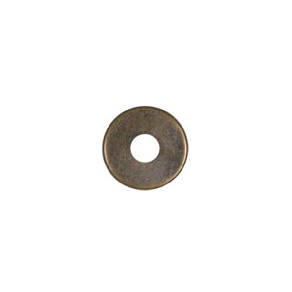 SATCO/NUVO Steel Check Ring Curled Edge 1/8 IP Slip Antique Brass Finish 1-1/2 Inch Diameter (90-1763)