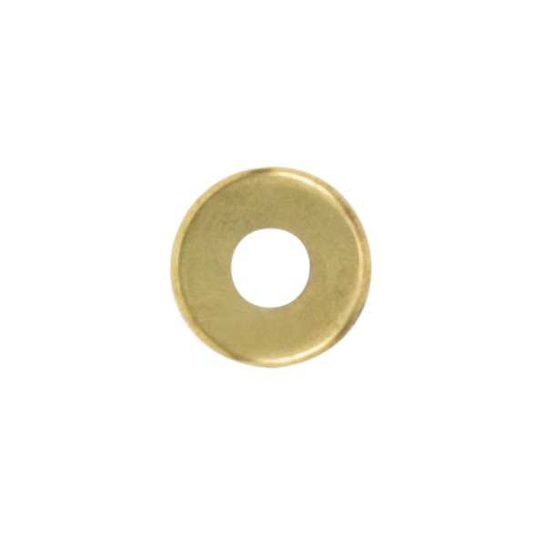 SATCO/NUVO Steel Check Ring Curled Edge 1/8 IP Slip Brass Plated Finish 1-3/8 Inch Diameter (90-2061)