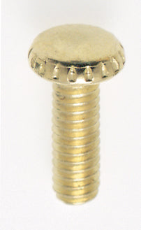 SATCO/NUVO Steel Knurled Head Thumb Screw 8/32-1/2 Inch Length Brass Plated Finish (90-022)